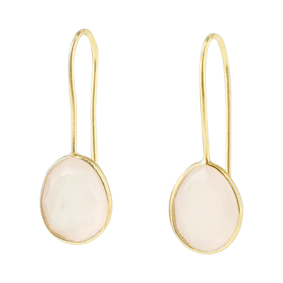 Awaari Iklil Earrings (Rose Quartz)